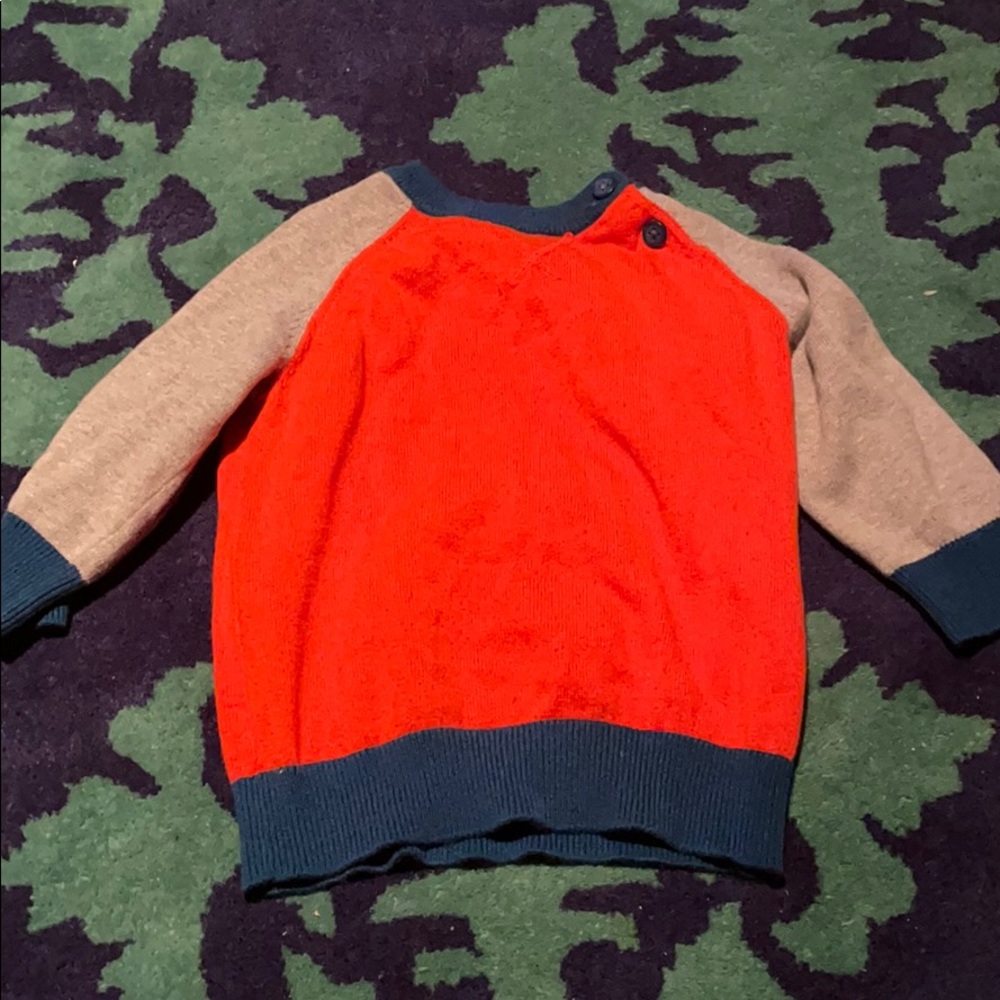 Color block baby boy sweater